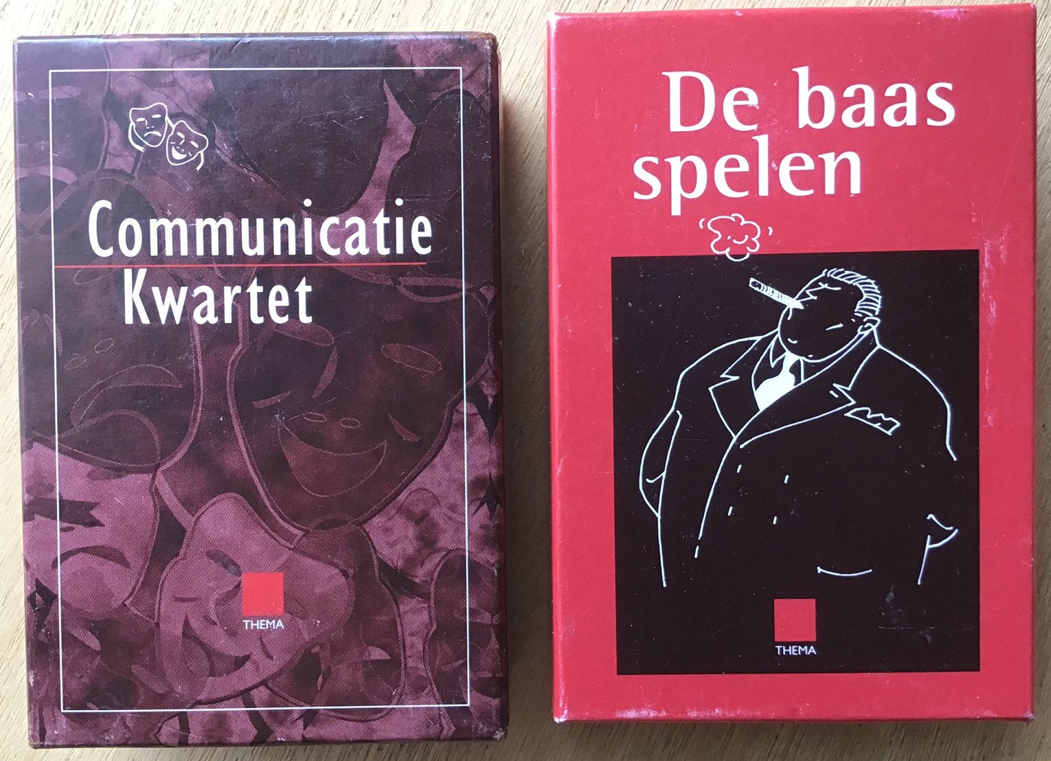 Communicatie & De baas spelen kwartet - ZGAN, Ophalen of Verzenden, Zo goed als nieuw, Kwartet(ten)