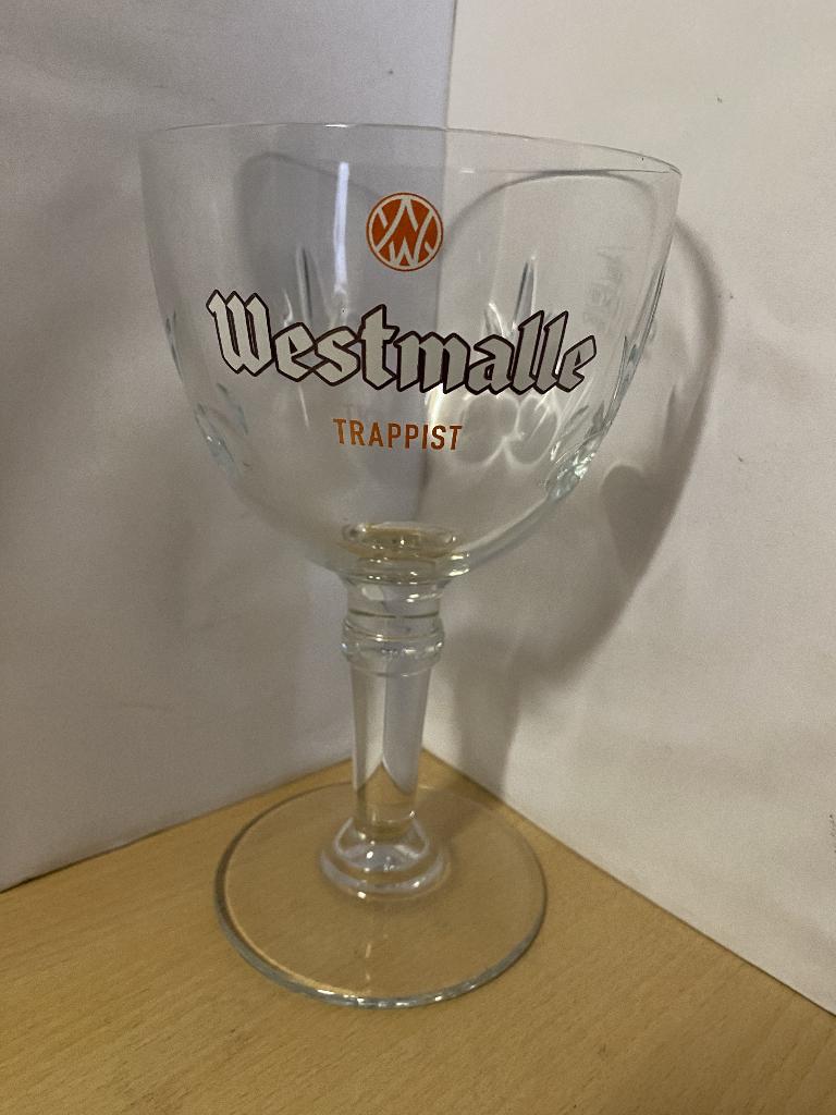 Westmalle bierglas 33cl Trappist, Verzamelen, Ophalen of Verzenden, Zo goed als nieuw, Glas of Glazen, Overige merken