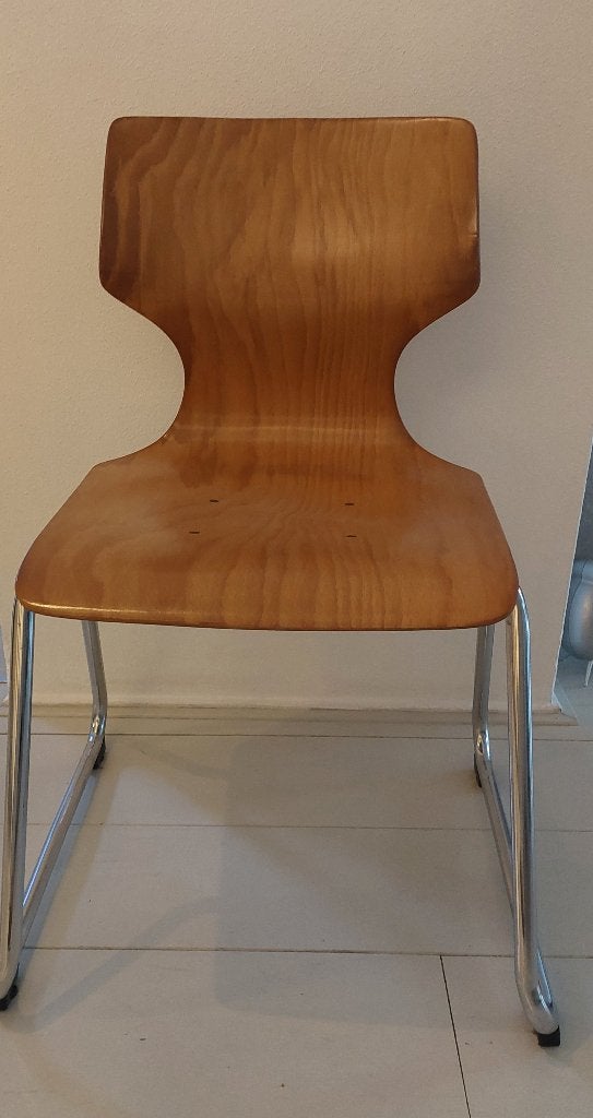 Vintage Pagholz Plywood Stoel - Adam Stegner, 1970’, Ophalen, Vintage, Zo goed als nieuw, Overige materialen