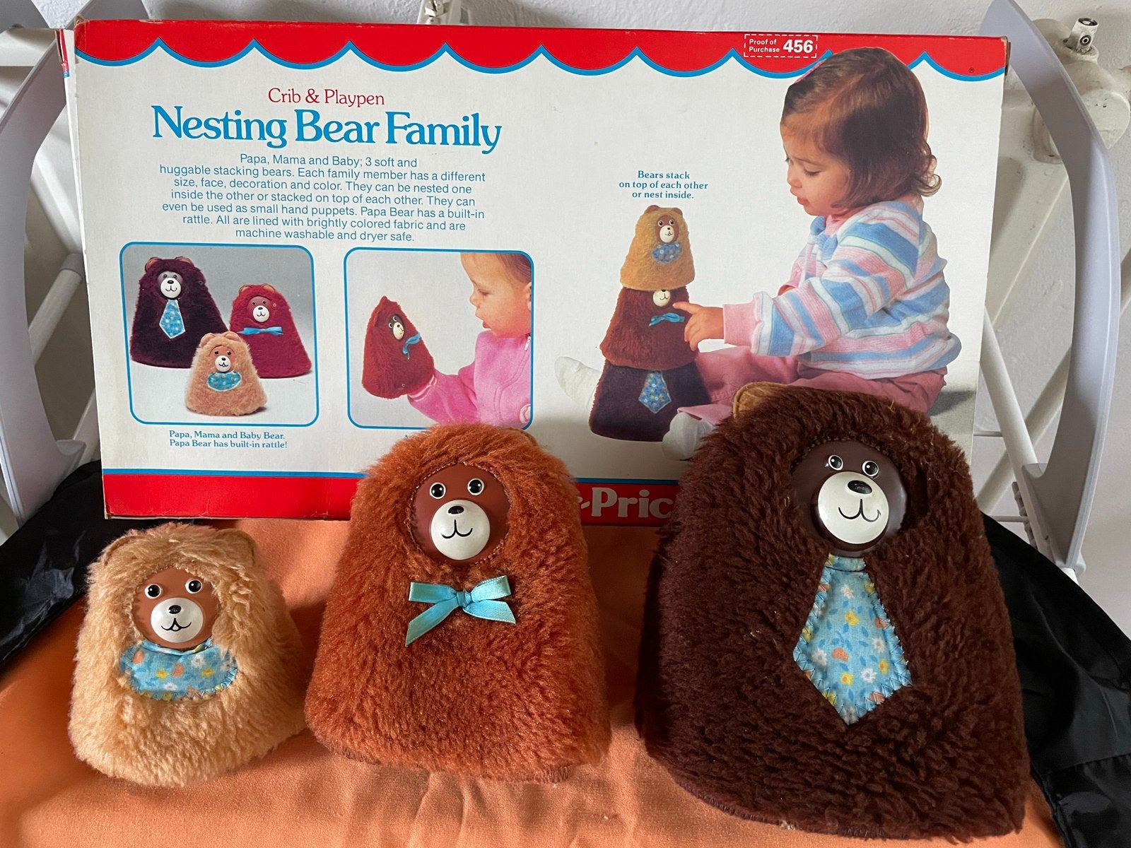 Vintage Fisher-Price Speelgoed Set - Nesting Bears, Vormenst, Kinderen en Baby's, Ophalen of Verzenden, Gebruikt, Speelset