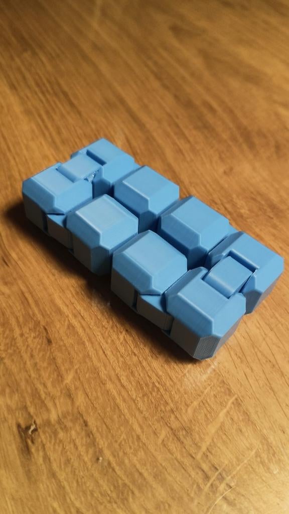 Blauwe Infinity Cube Fidget Toy, Ophalen of Verzenden, Nieuw, Jongen of Meisje