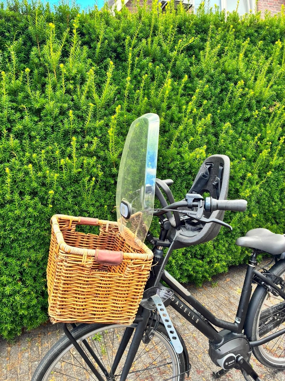Thule Yepp Mini fietsstoeltje met windscherm, Fietsen en Brommers, Ophalen, Voorzitje, Thule Yepp, 0 t/m 13 kg