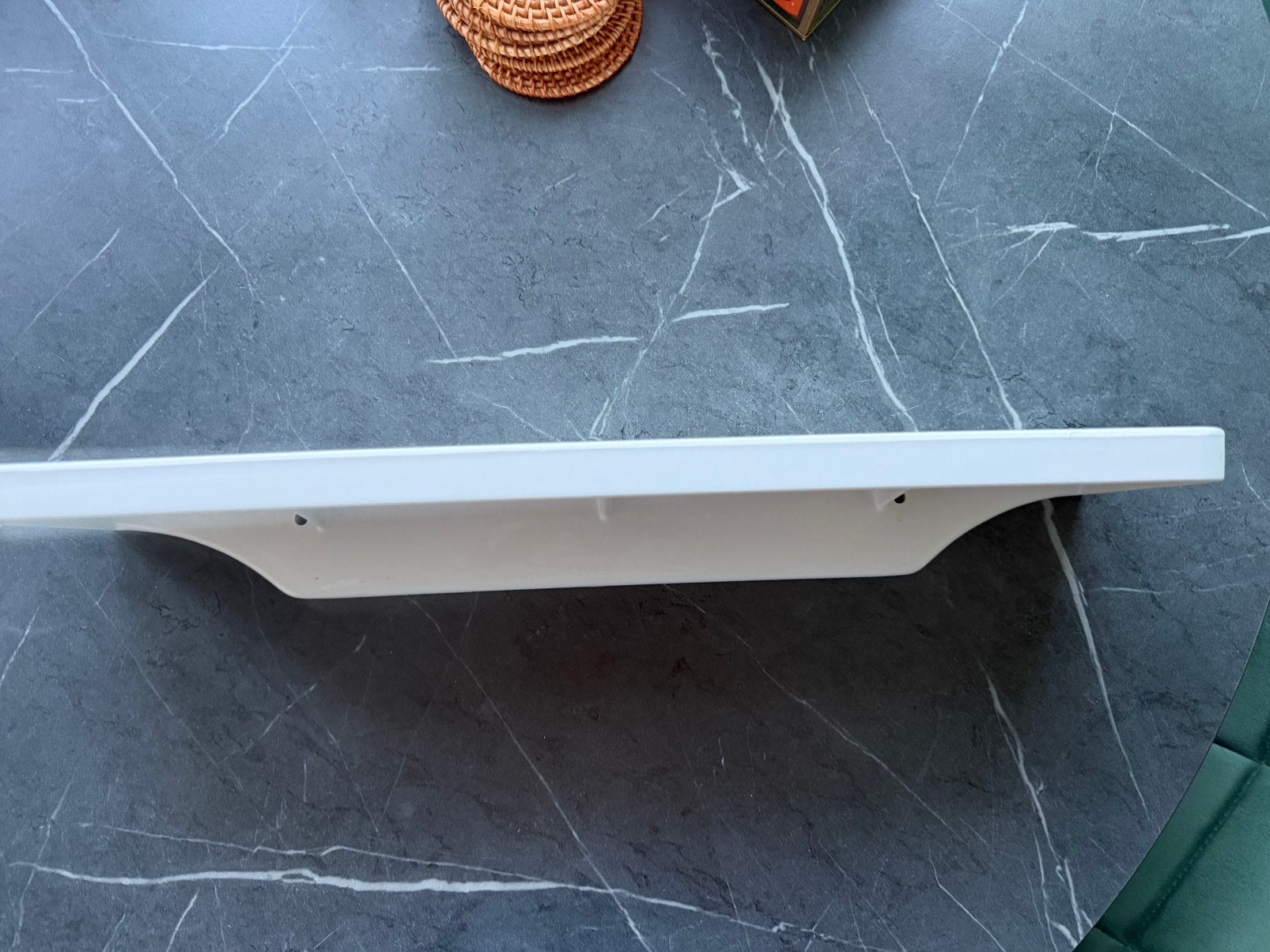 Plankje voor in de badkamer, Ophalen, Gebruikt, Wit