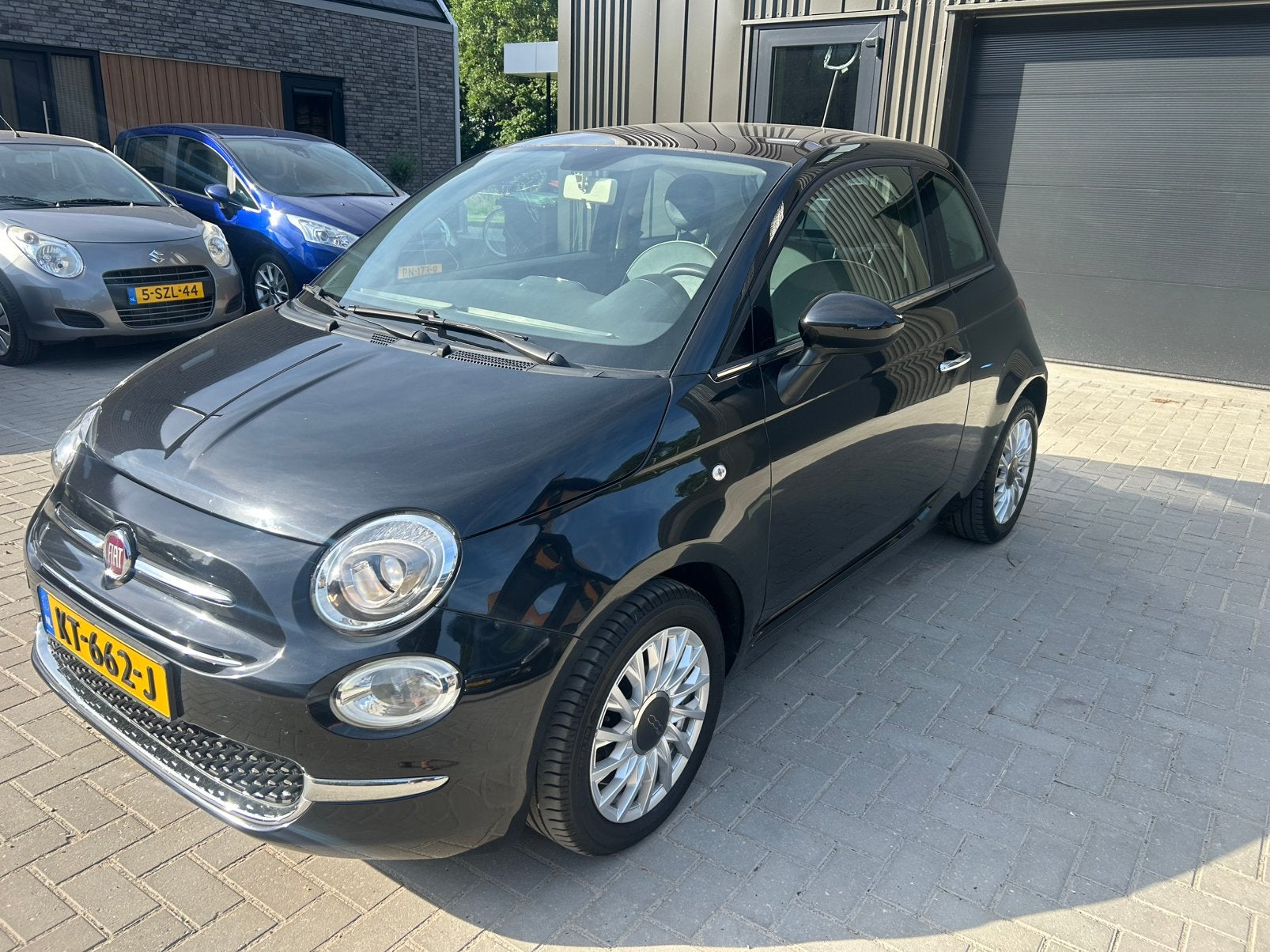 Fiat 500 Twinair Turbo 80pk 2016 Zwart Lounge, Voorwielaandrijving, USB, 31 €/maand, Origineel Nederlands