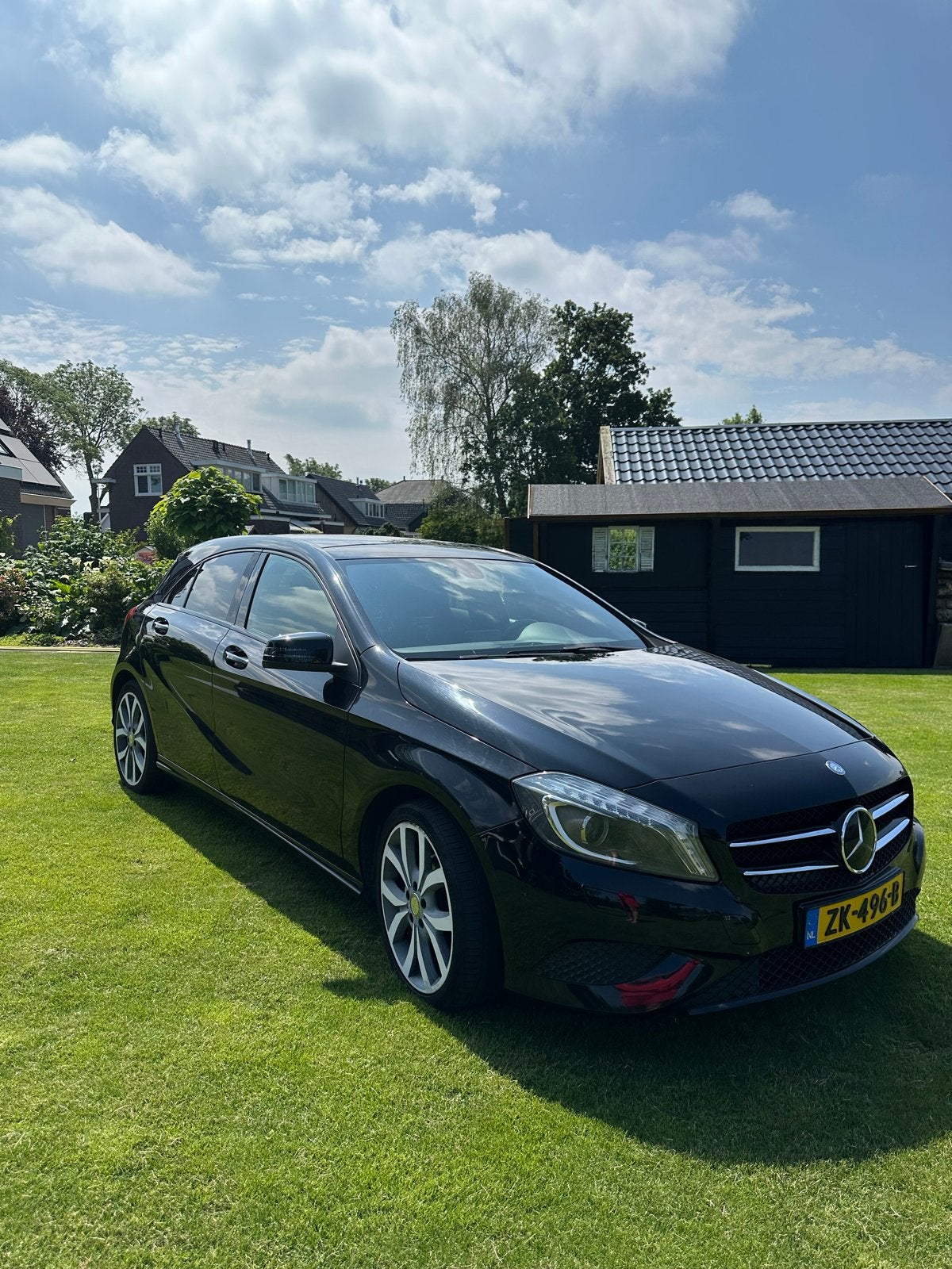 Mercedes-Benz A-Klasse A200  96500km Automaat Panoramadak, 1295 kg, Zwart, 1595 cc, Geïmporteerd