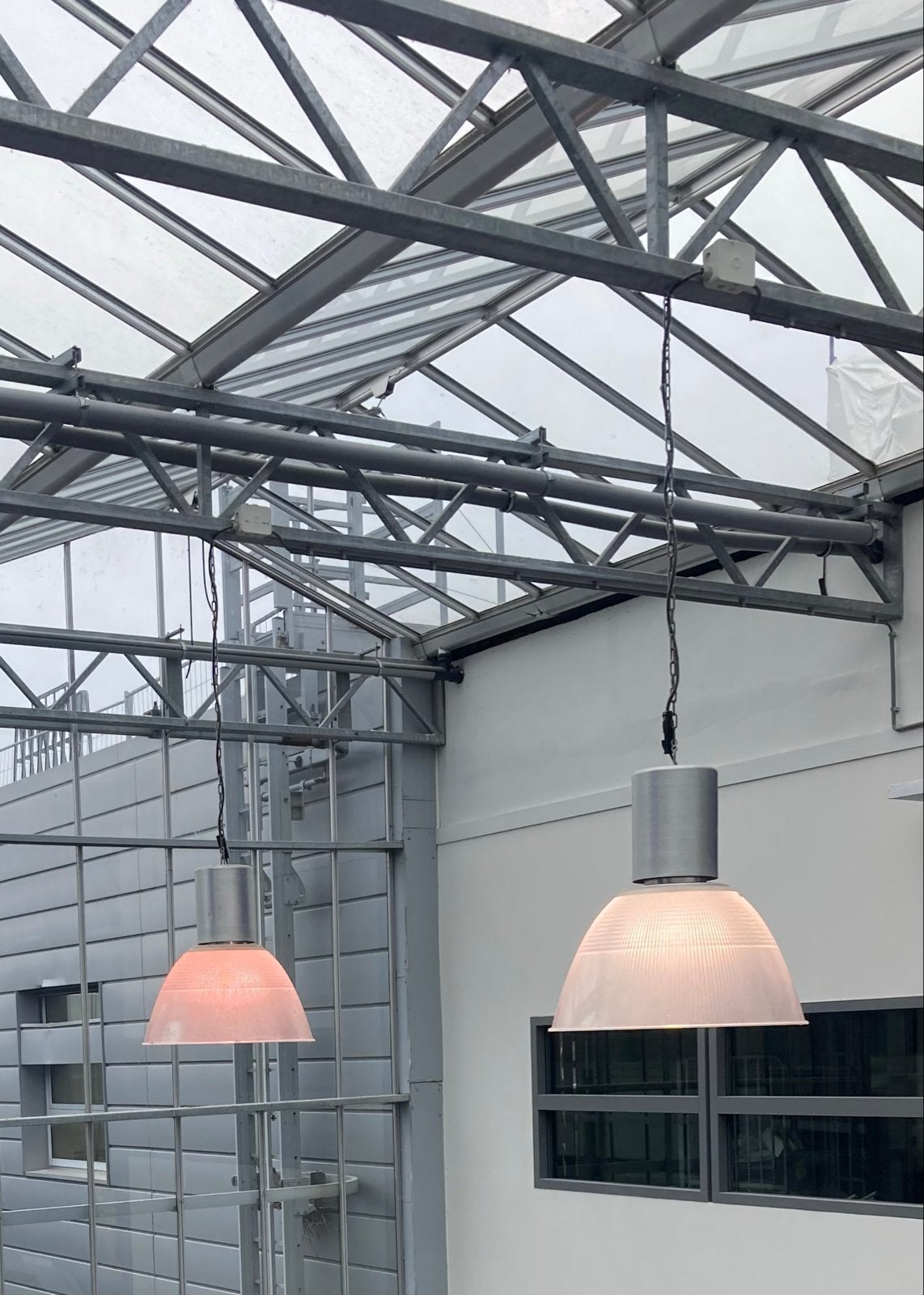 6x Philips Industriële Hanglamp E40, Ophalen, Gebruikt, Metaal, E40