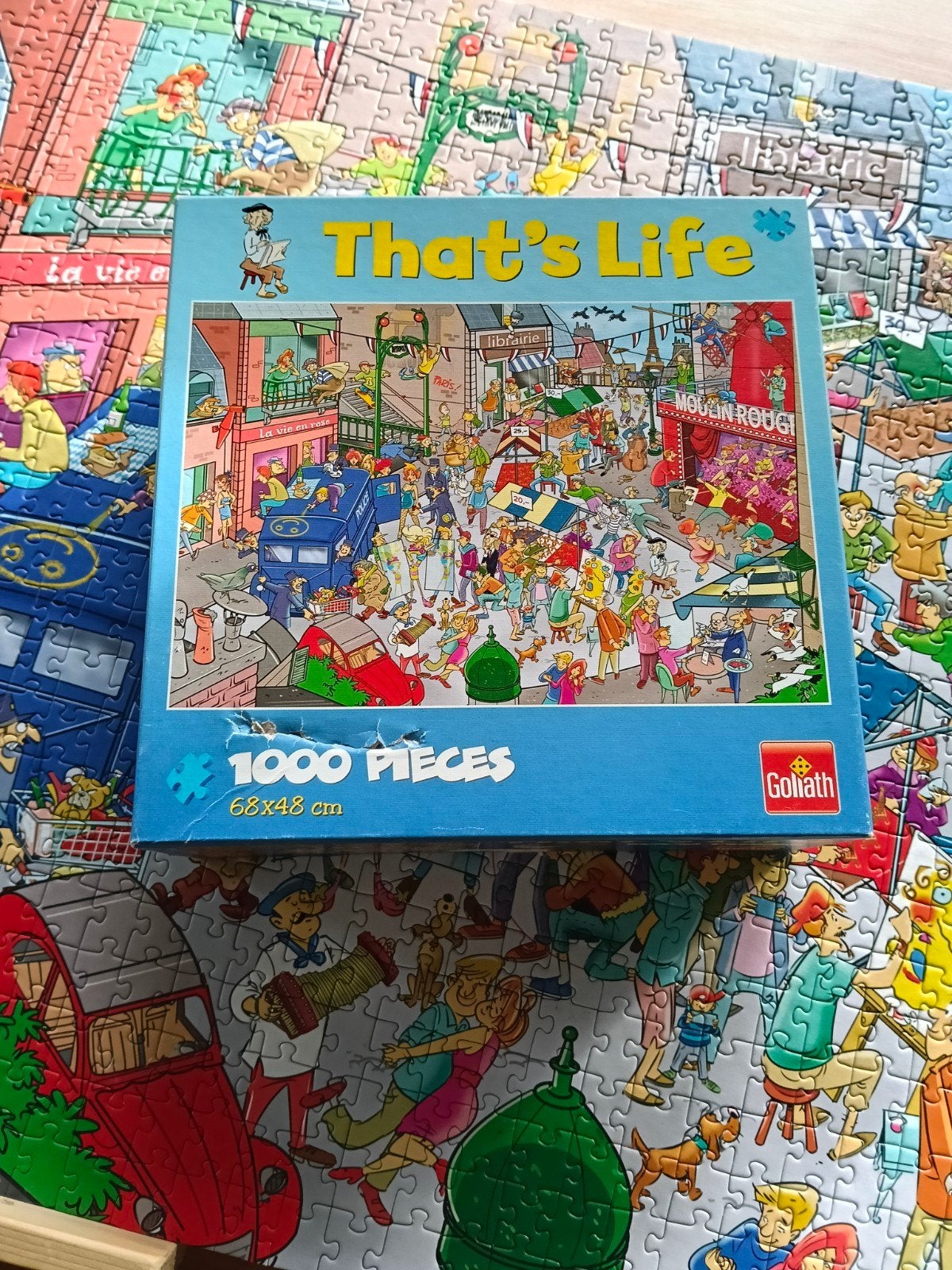 Goliath That's Life 1000 stukjes puzzel, Ophalen of Verzenden, 500 t/m 1500 stukjes, Gebruikt, Legpuzzel
