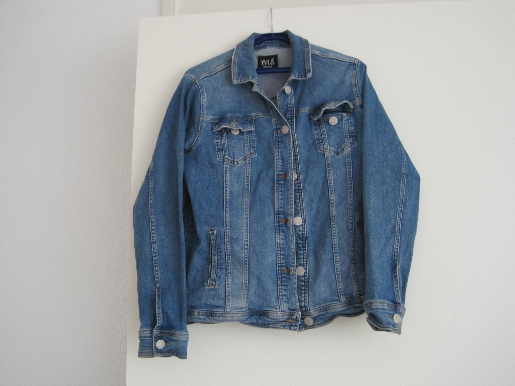 dames spijkerjas van MS mode, Ophalen, Gedragen, Maat 42/44 (L), Blauw