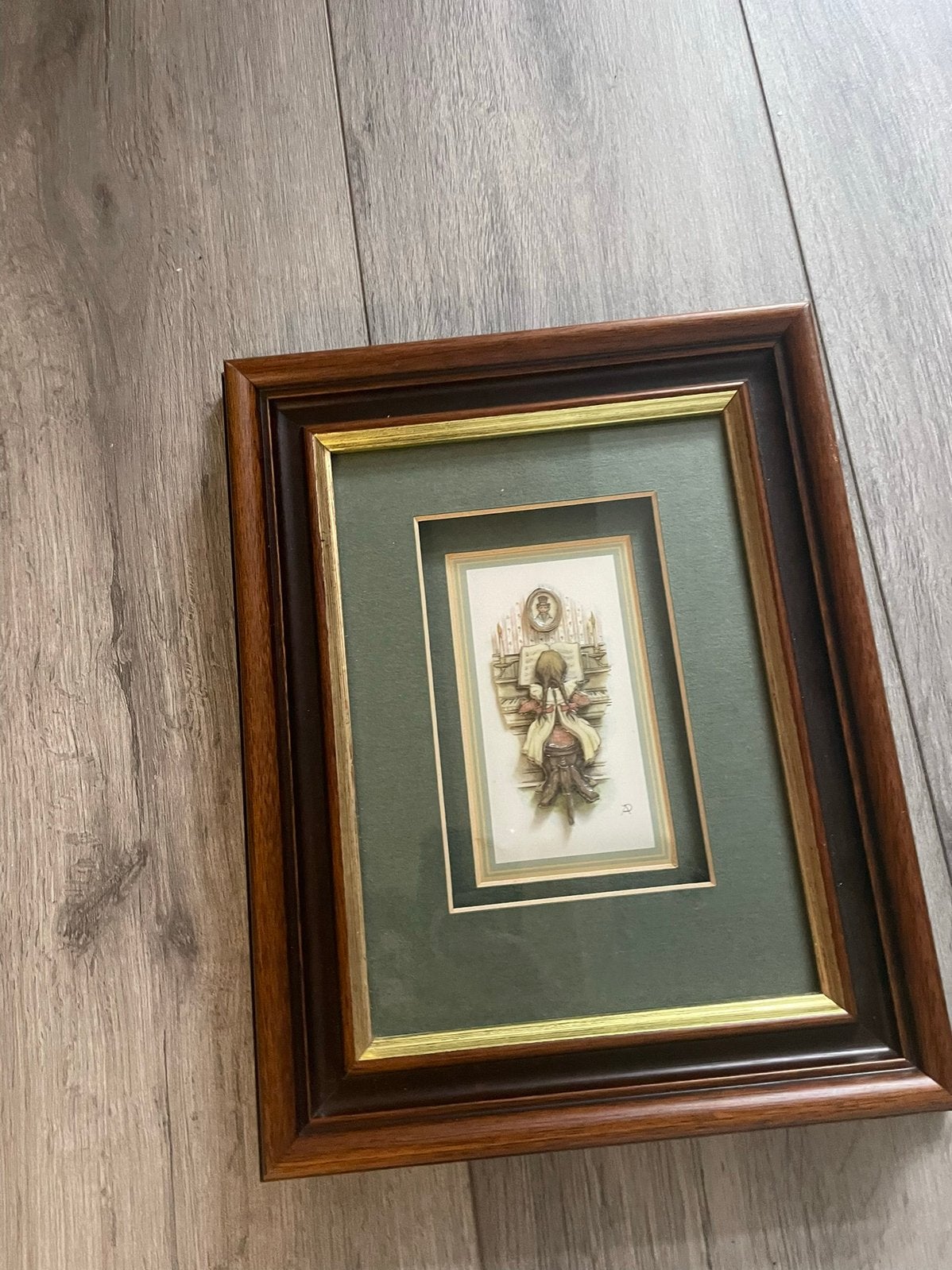 Handgemaakt 3D schilderijtje van Anton Pieck, Huis en Inrichting, Ophalen of Verzenden, Zo goed als nieuw, Hout, Handgemaakt