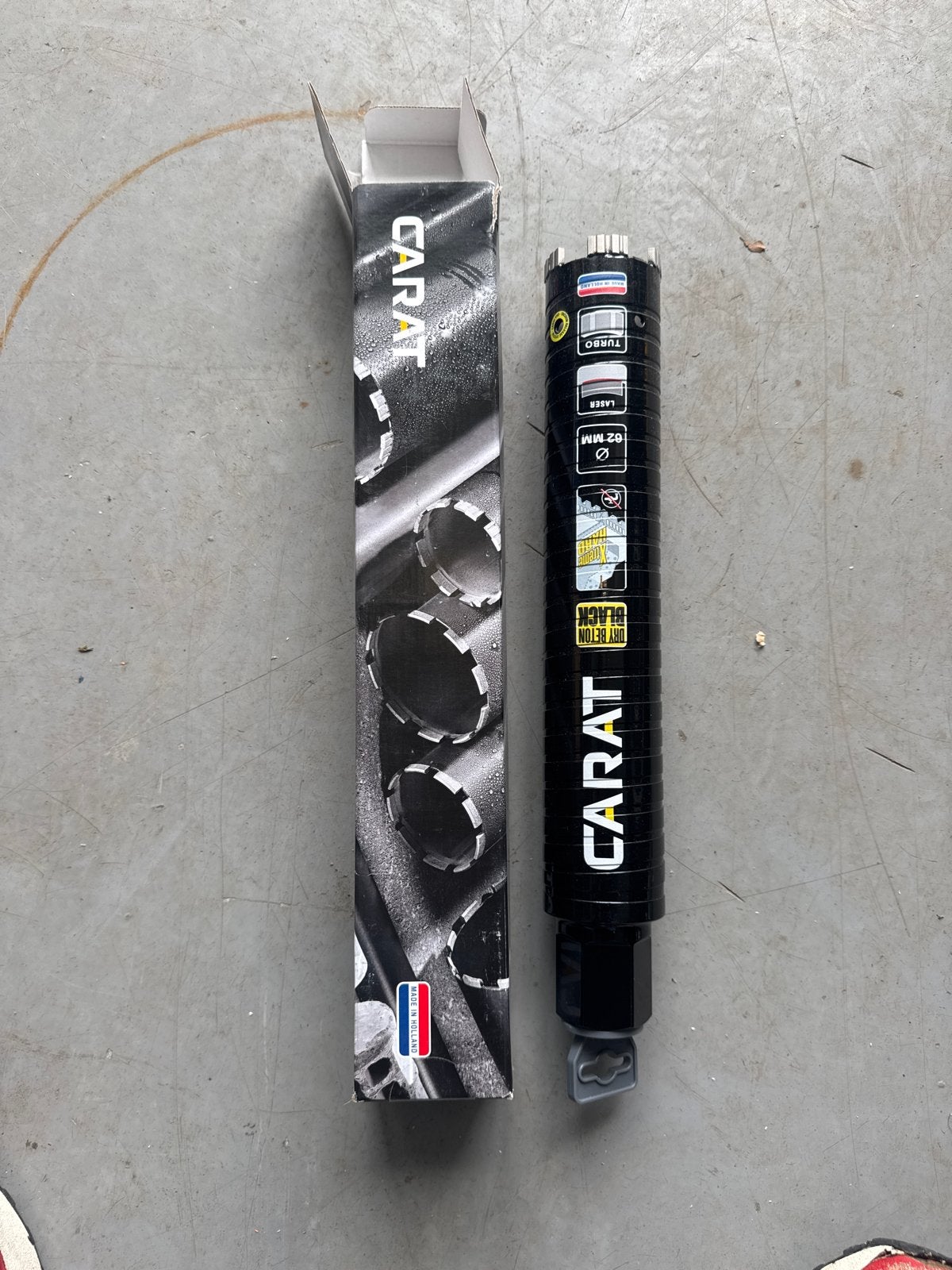 CARAT Laser Diamantboor Type Beton Black Ø 62x300, Doe-het-zelf en Verbouw, Ophalen of Verzenden, Nieuw, Overige typen