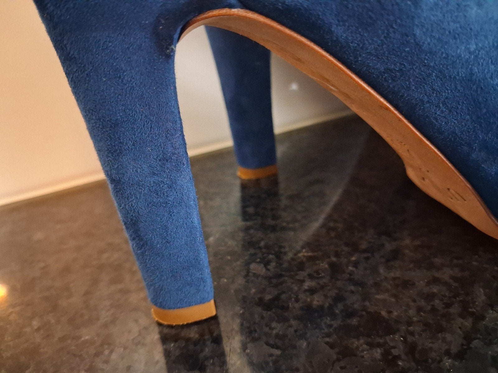 Unisa suède pumps - Donkerblauw 38, Blauw, Ophalen of Verzenden, Zo goed als nieuw, Unisa