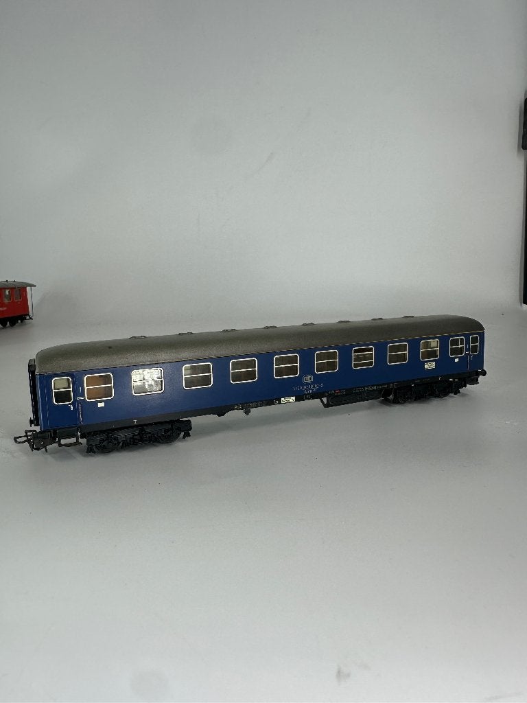 3x Märklin H0 DB D-Zug rijtuigen – Speisewagen 1e klas bagag, Märklin, Wisselstroom, Märklin, Wagon