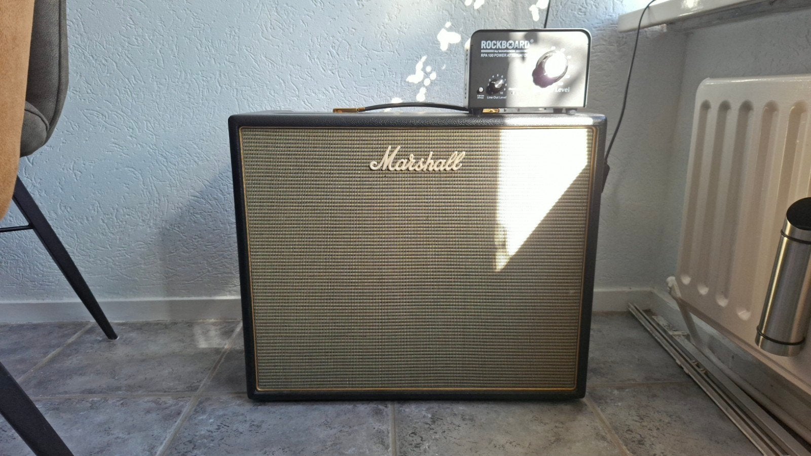 Marshall Origin 50c met rockboard attenuator, Muziek en Instrumenten, Ophalen, Gebruikt, Gitaar, 50 tot 100 watt