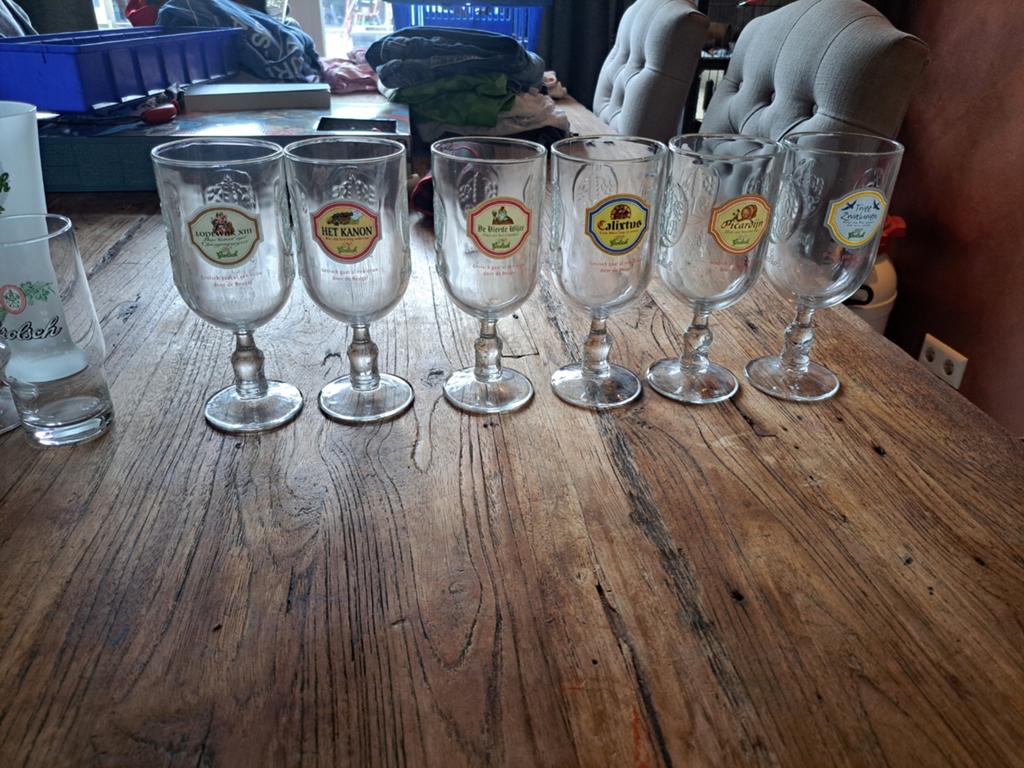 Grolsch speciaalbier glazen - set van 6, Ophalen of Verzenden, Zo goed als nieuw, Glas of Glazen, Grolsch