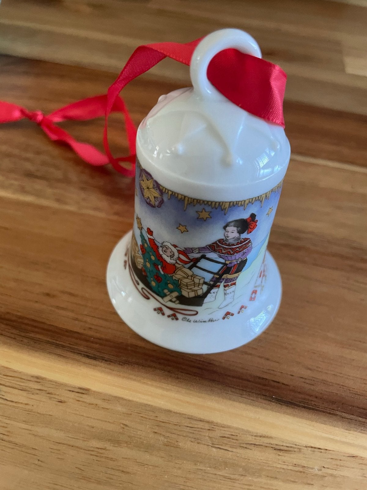 porseleinen Hutschenreuther kerstbel uit 1991, Ophalen, Nieuw
