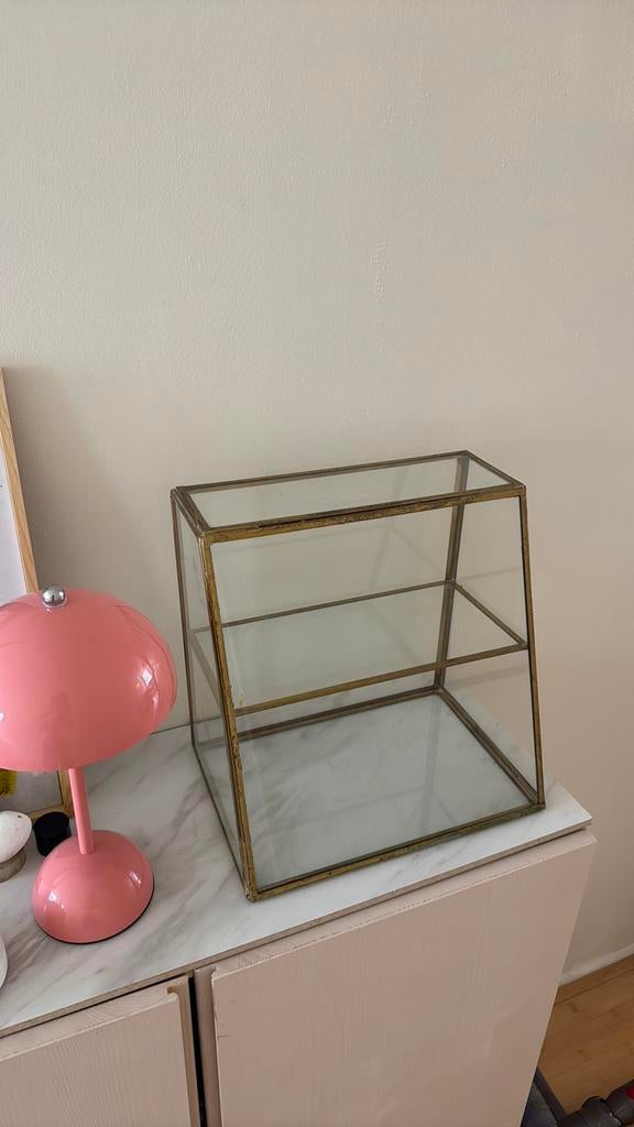 Vintage vitrine kastje, Ophalen of Verzenden, Zo goed als nieuw