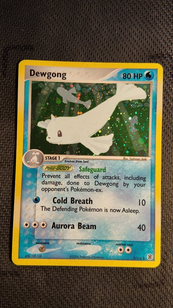 Dewgong 3 FireRed & LeafGreen | Pokemon kaart, Ophalen, Losse kaart, Foil