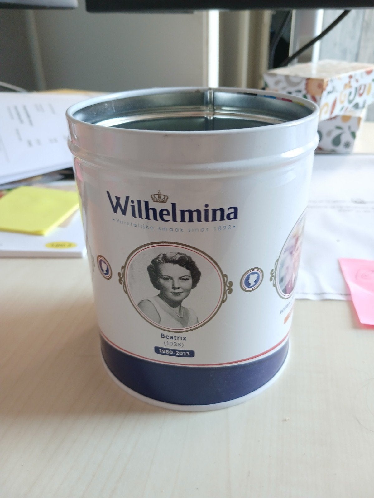 Vintage Oranje Hagel en Wilhelmina blikken, Ophalen of Verzenden, Gebruikt, Overige, Overige merken