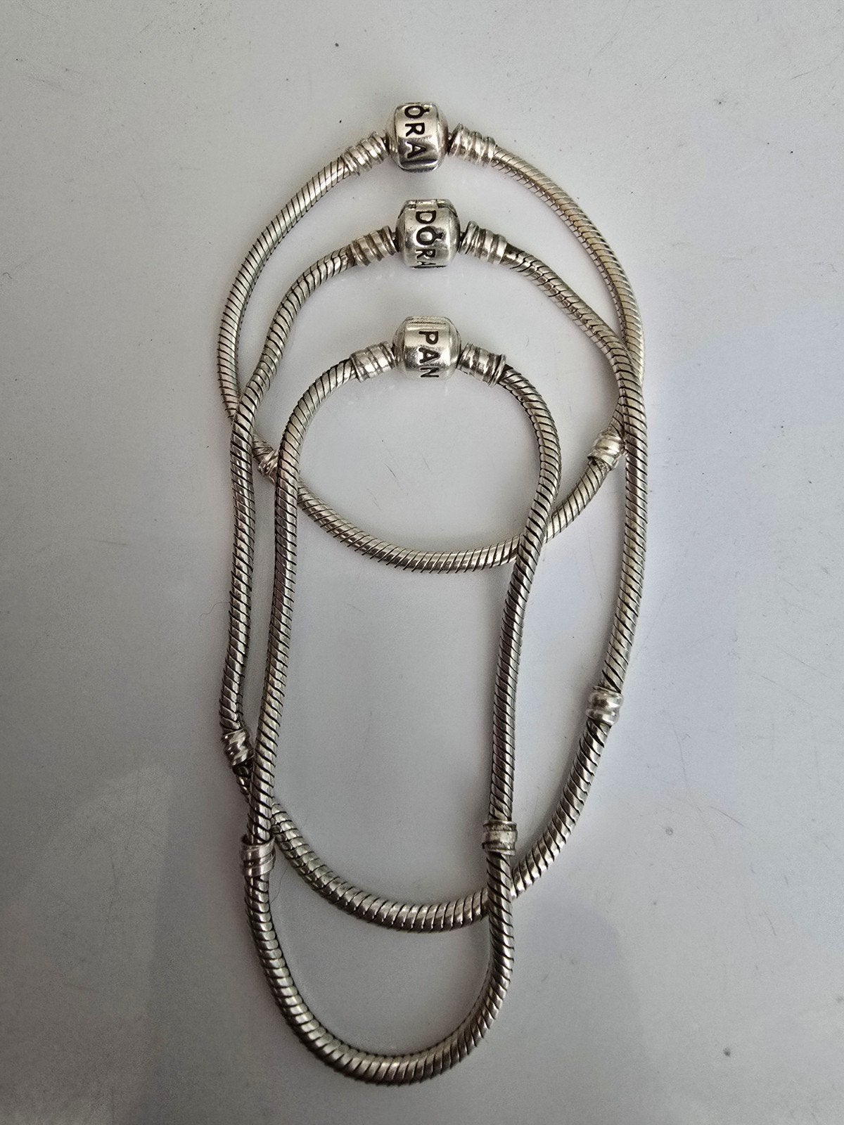 Prachtige originele zilveren Pandora armbanden, Ophalen of Verzenden, Zo goed als nieuw, Zilver, Zilver