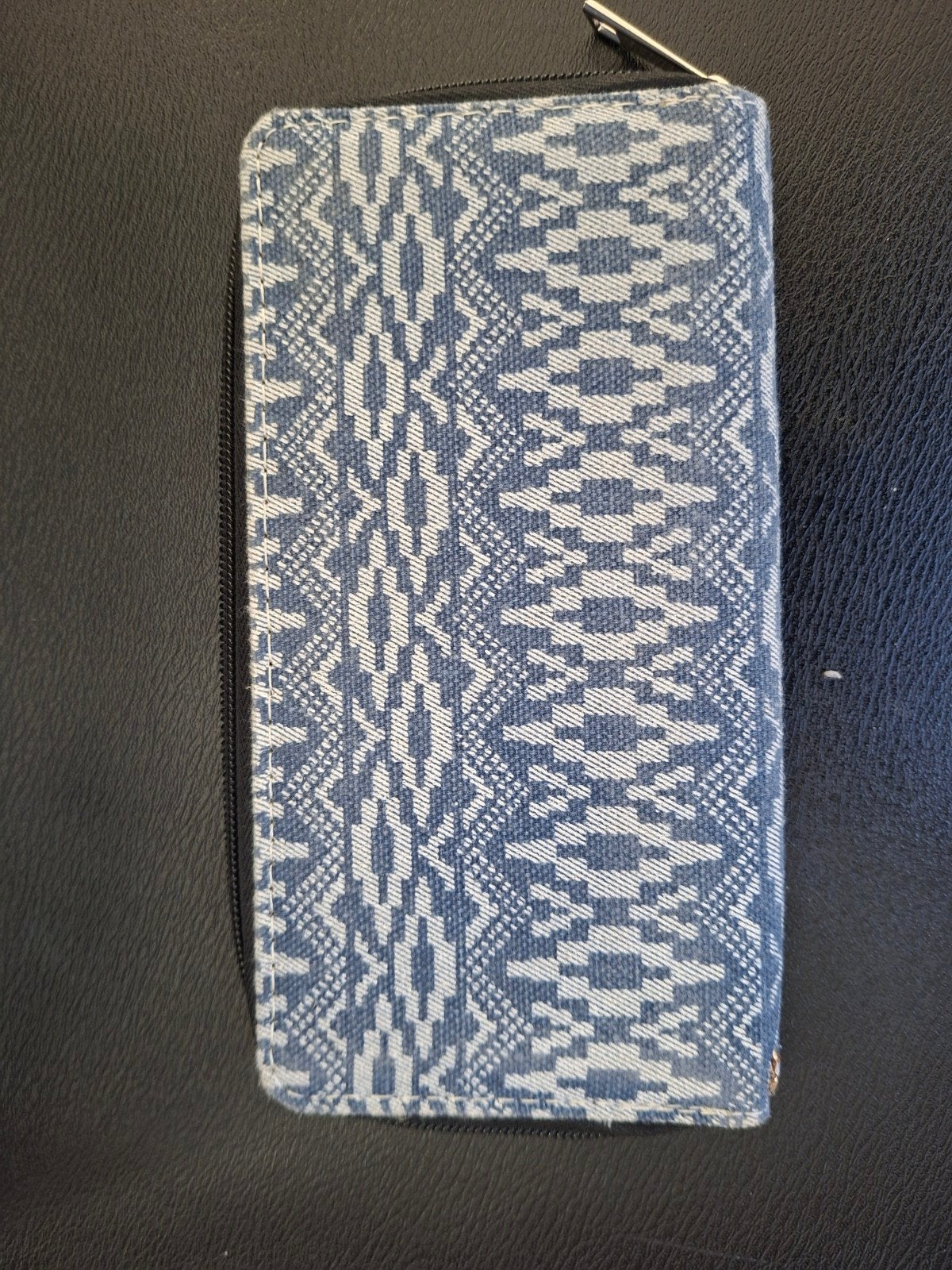 Portemonnee met rits - Blauw/Wit patroon, Ophalen, Gebruikt, Blauw, Overige merken