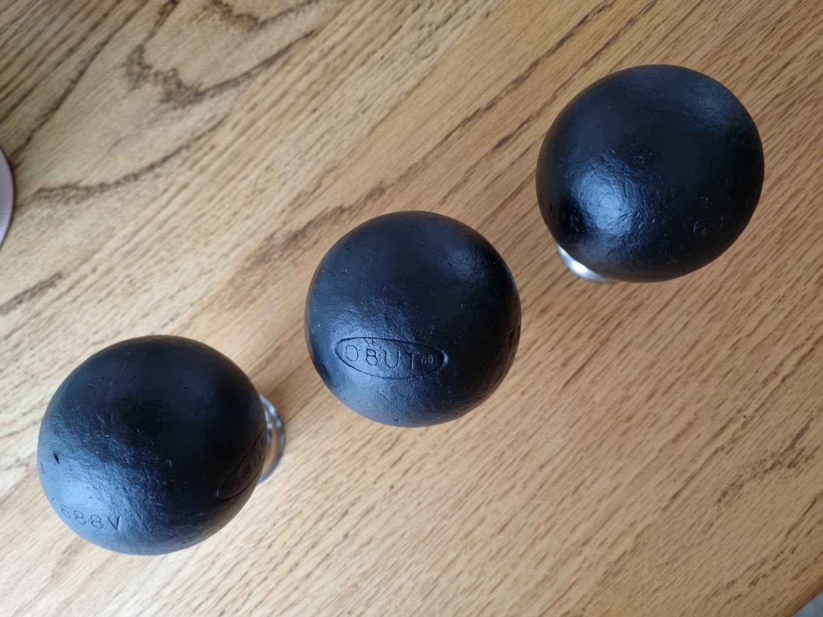 Obut Ton'R petanque ballen set - 3 stuks, Ophalen of Verzenden, Gebruikt