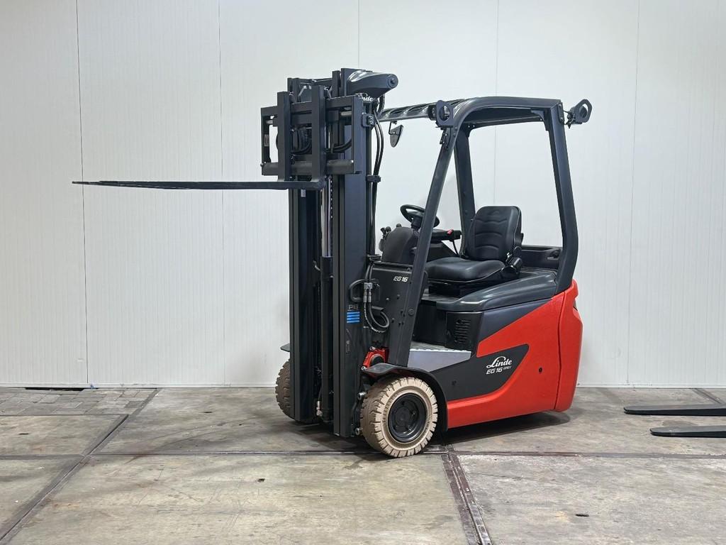 Linde EG16 NIEUWSTAAT [[12,5 UUR]] Triplex 4,6M Accu 2025 4x, 1000 tot 2000 kg, Elektrisch, Heftruck, Linde