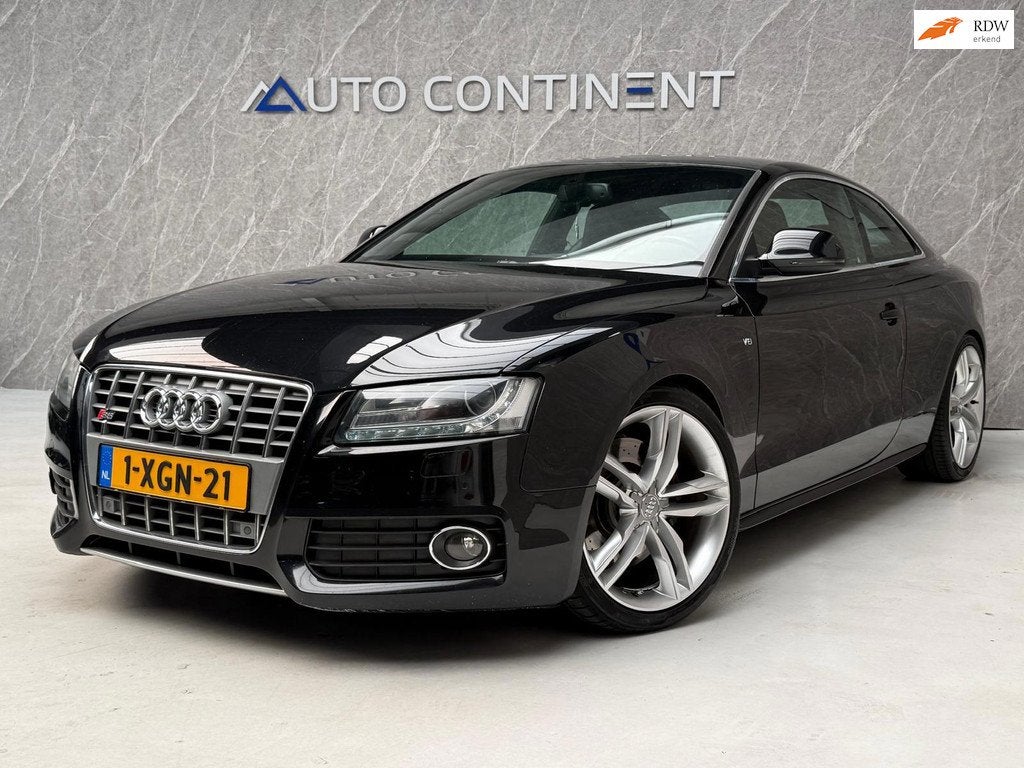 Audi S5 4.2 FSI S5 354 PK quattro / Nwe Distr. Ketting / Mil, Auto's, Audi, Gebruikt, 4 stoelen, Stoelverwarming, Zwart