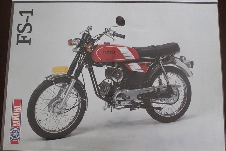 Yamaha FS1 bromfiets verkoop folder FS1, Ophalen of Verzenden, Gebruikt
