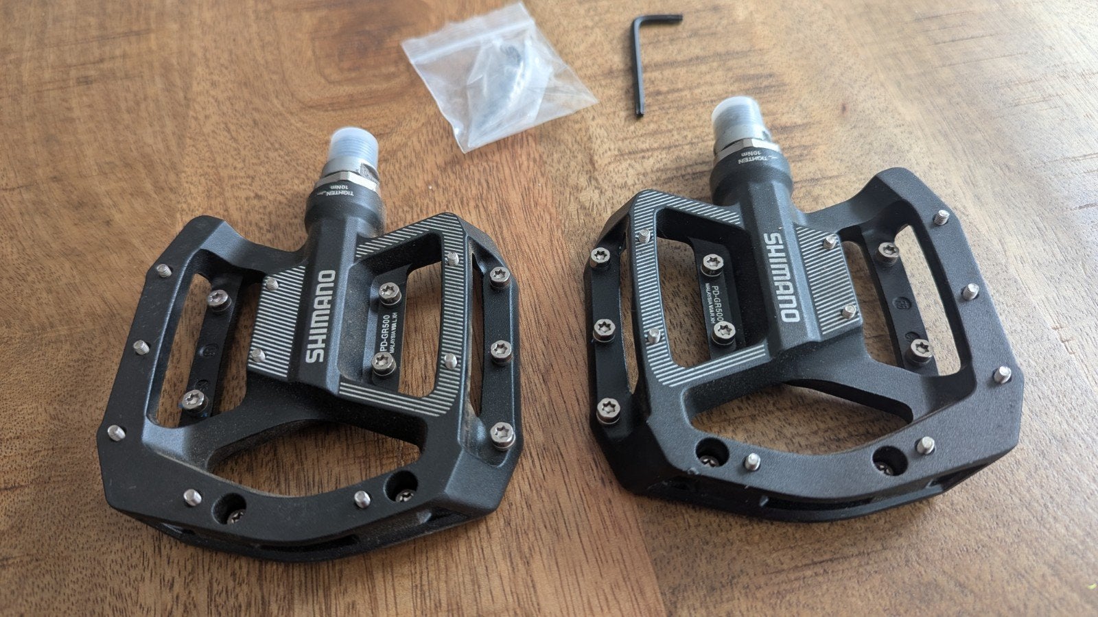 Shimano PD-GR500 Flat Pedalen - Zo goed als nieuw, Fietsen en Brommers, Fietsonderdelen, Ophalen