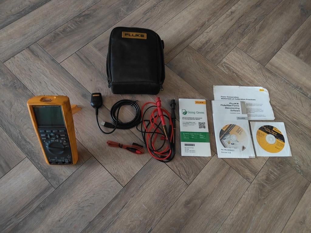 Fluke 287 True RMS Multimeter met accessoires, Ophalen of Verzenden
