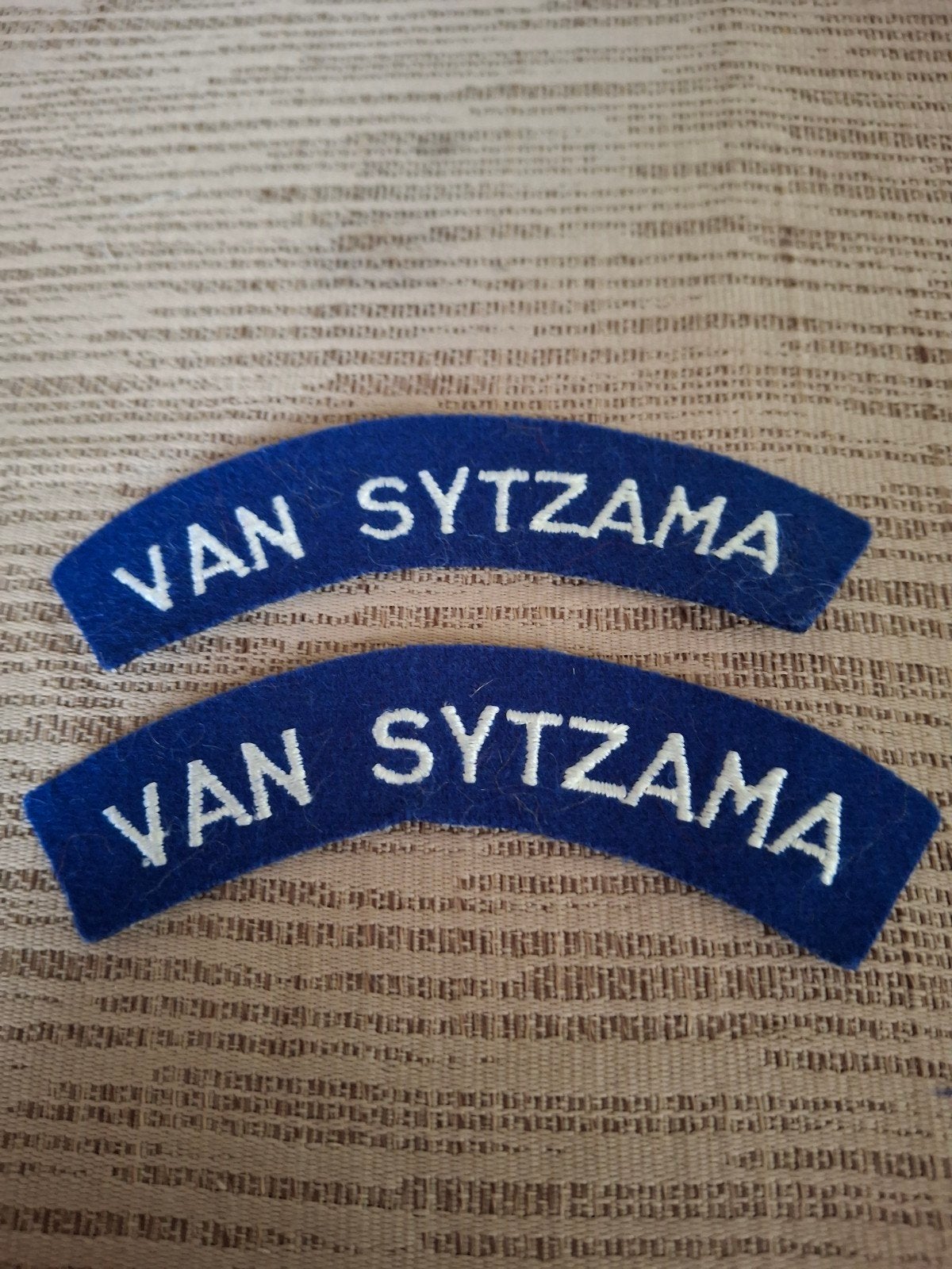 Straatnaam VAN SYTZAMA, Ophalen of Verzenden, Landmacht, Nederland, Embleem of Badge
