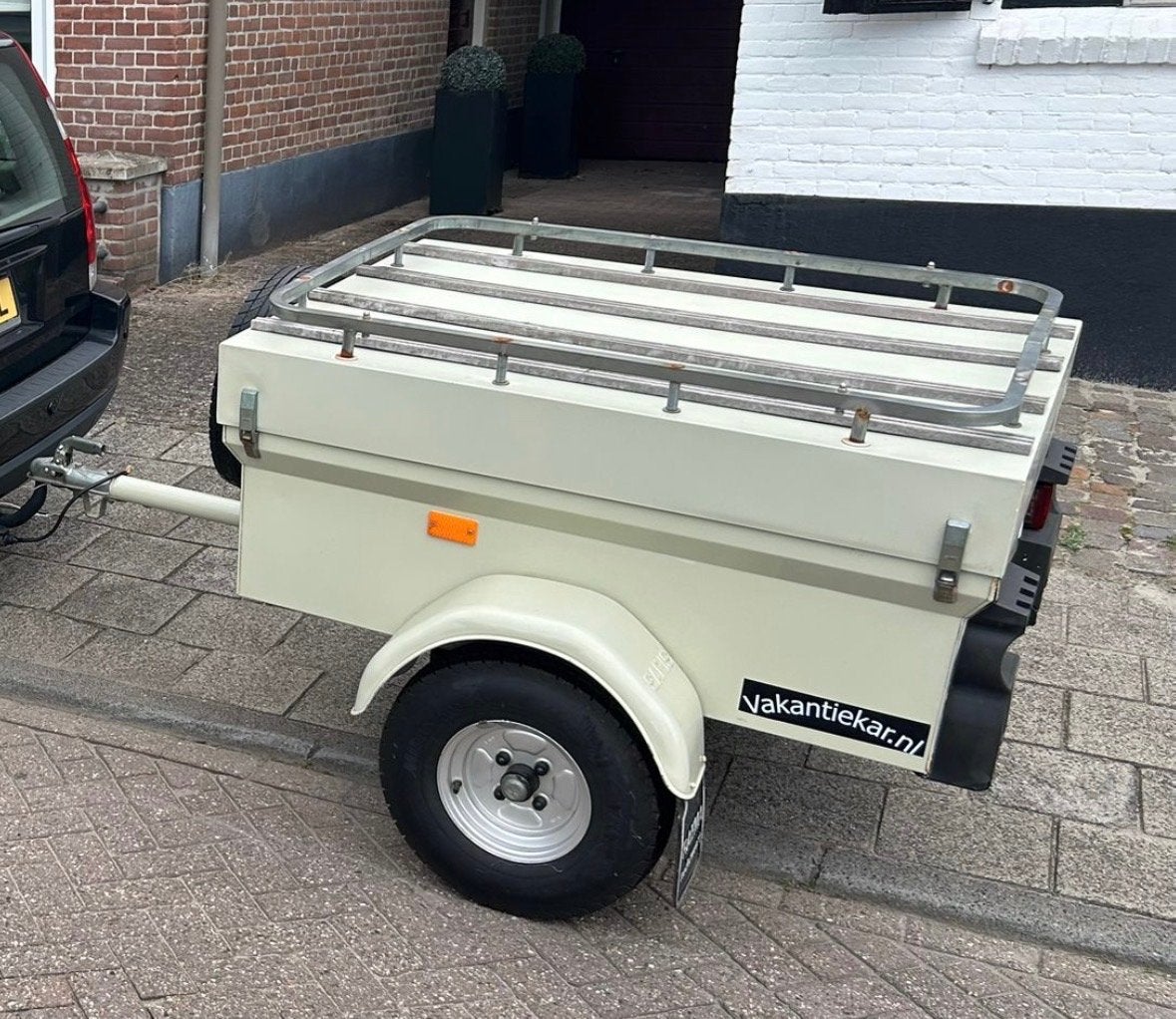 Saris Speedy Aanhangwagen/Bagagewagen met Thule fietsdrager, Ophalen, Gebruikt