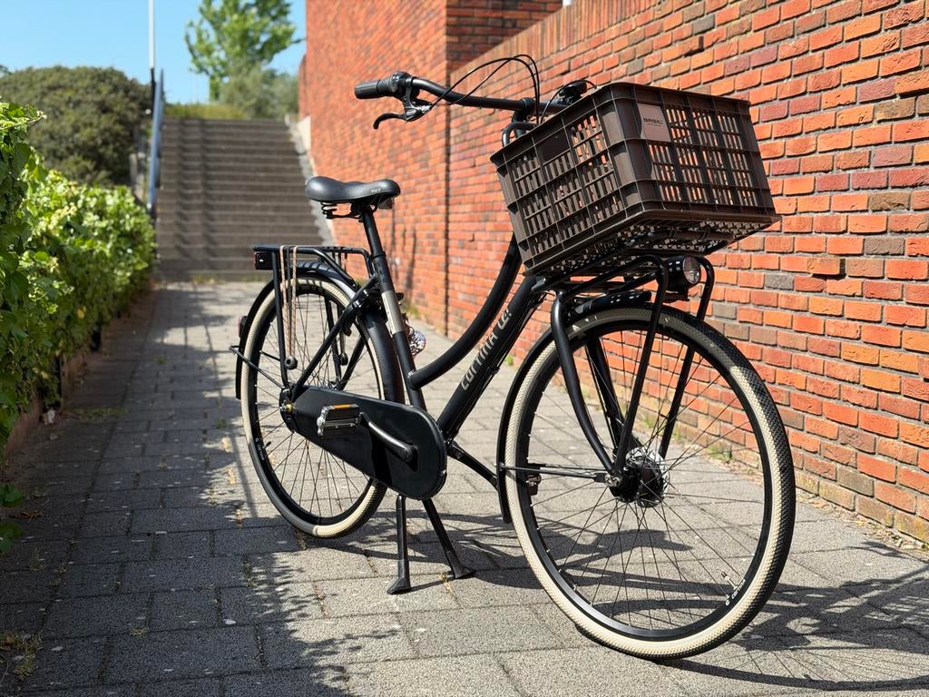 Cortina U4 Transportfiets 50cm frame Dames - Mat Zwart, Fietsen en Brommers, Fietsen | Dames | Damesfietsen, Terugtraprem, 50 tot 53 cm