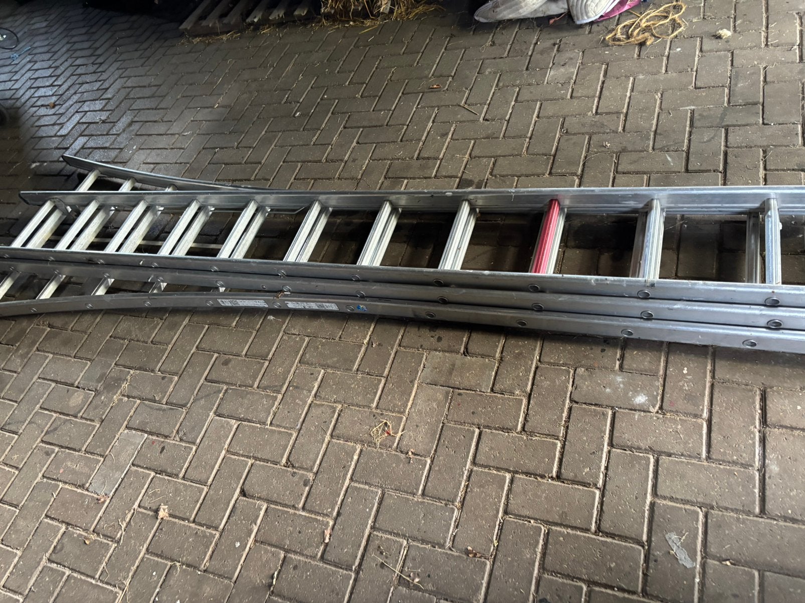 Altrex rocky 3x12 ladder te koop aangeboden, Ophalen, Gebruikt, Ladder, Opvouwbaar of Inschuifbaar