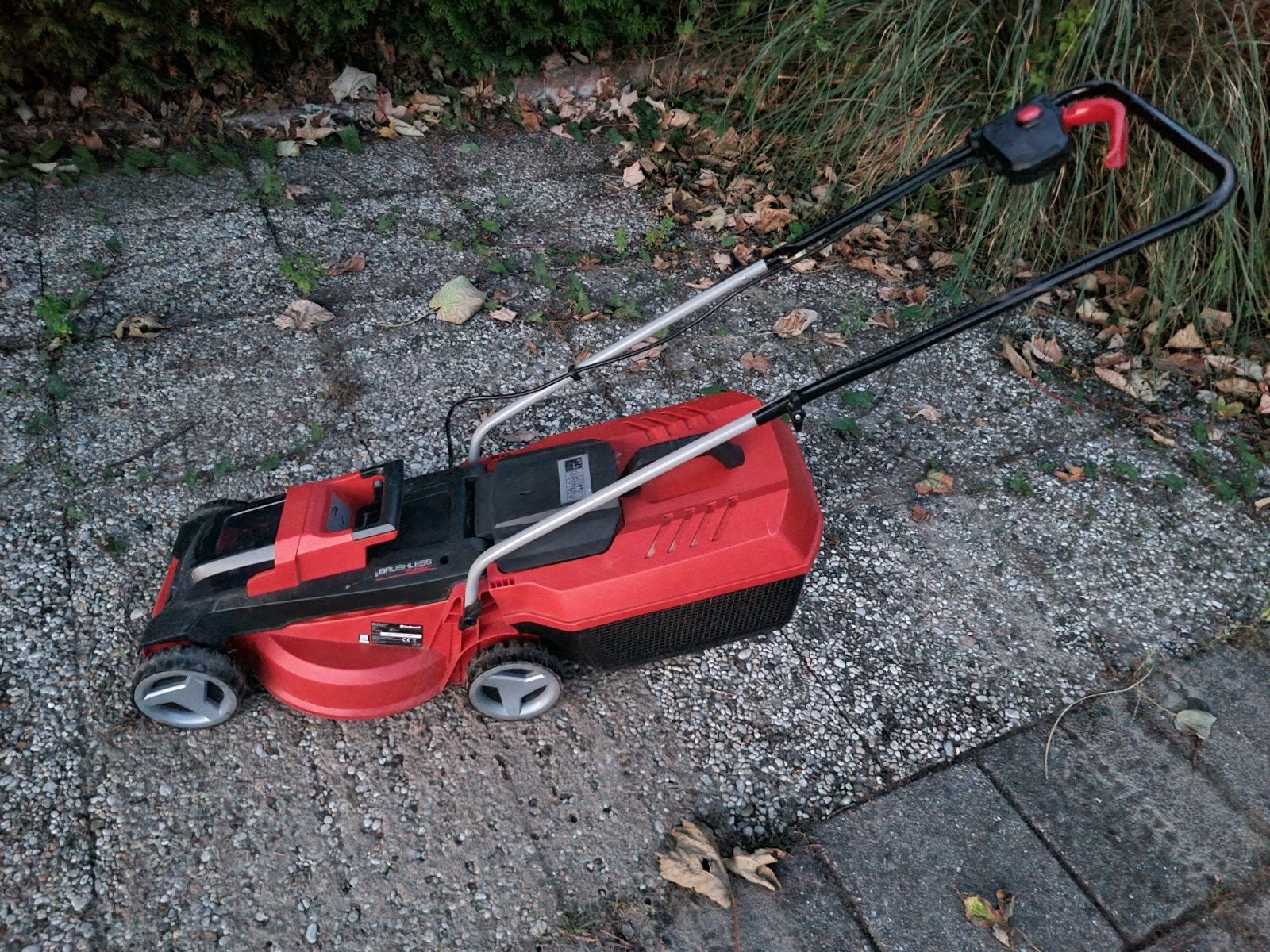 Einhell GE-CM 18/30 Li accu grasmaaier 18V Li-ion - 30cm - (, Tuin en Terras, Ophalen, Cirkelmaaier, Gebruikt, Accu-grasmaaier