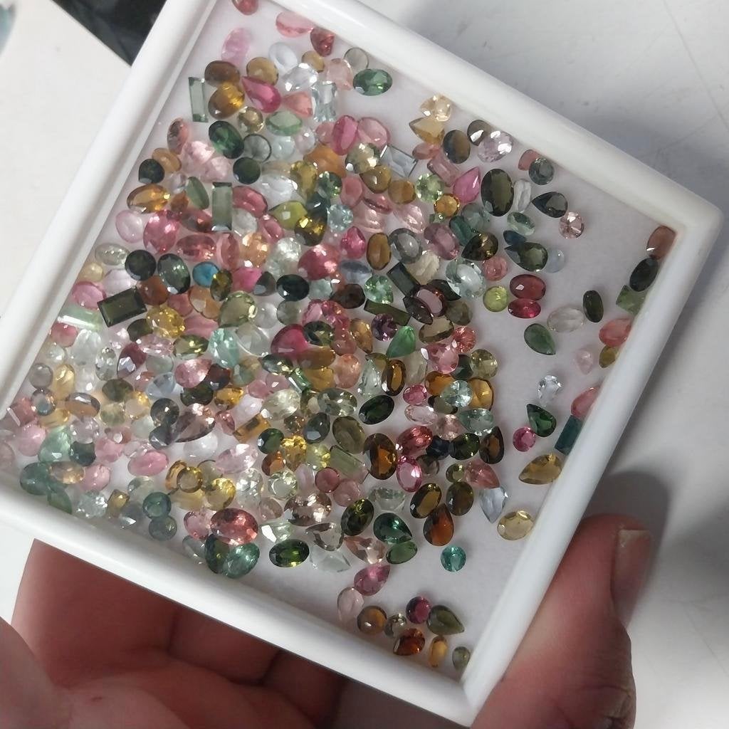 99 karaat kleurrijk toermalijn goudsmid edelsmid gereedschap, Ophalen of Verzenden, Zo goed als nieuw