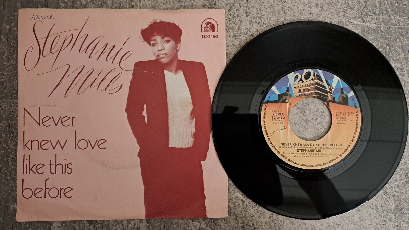 stephanie mils  - never knew love like this before, Gebruikt, 7 inch, Pop, Fotohoes