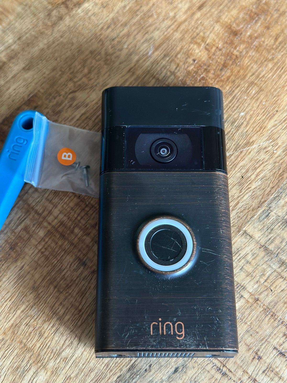 Ring Video Deurbel (2e generatie) - Bedraad, Ophalen of Verzenden, Bewegingsdetectiesensor, Gebruikt, Bedraad