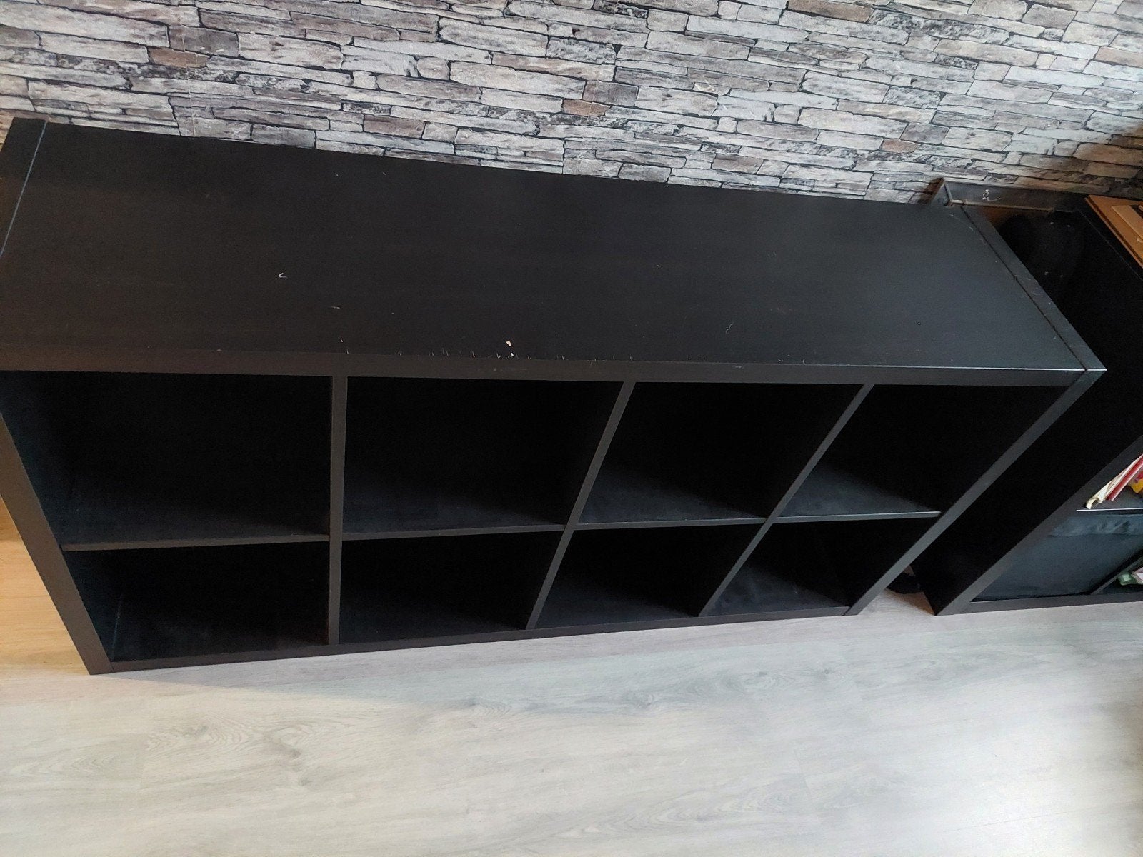 IKEA Kallax kast - Zwart, 8 vakken, Huis en Inrichting, Ophalen, Gebruikt