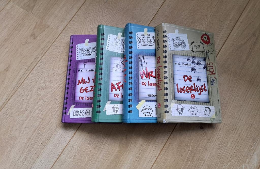 Loserlijst boekenreeks, 4 boeken, Boeken, Non-fictie, H.N. kowitt, Ophalen, Gelezen