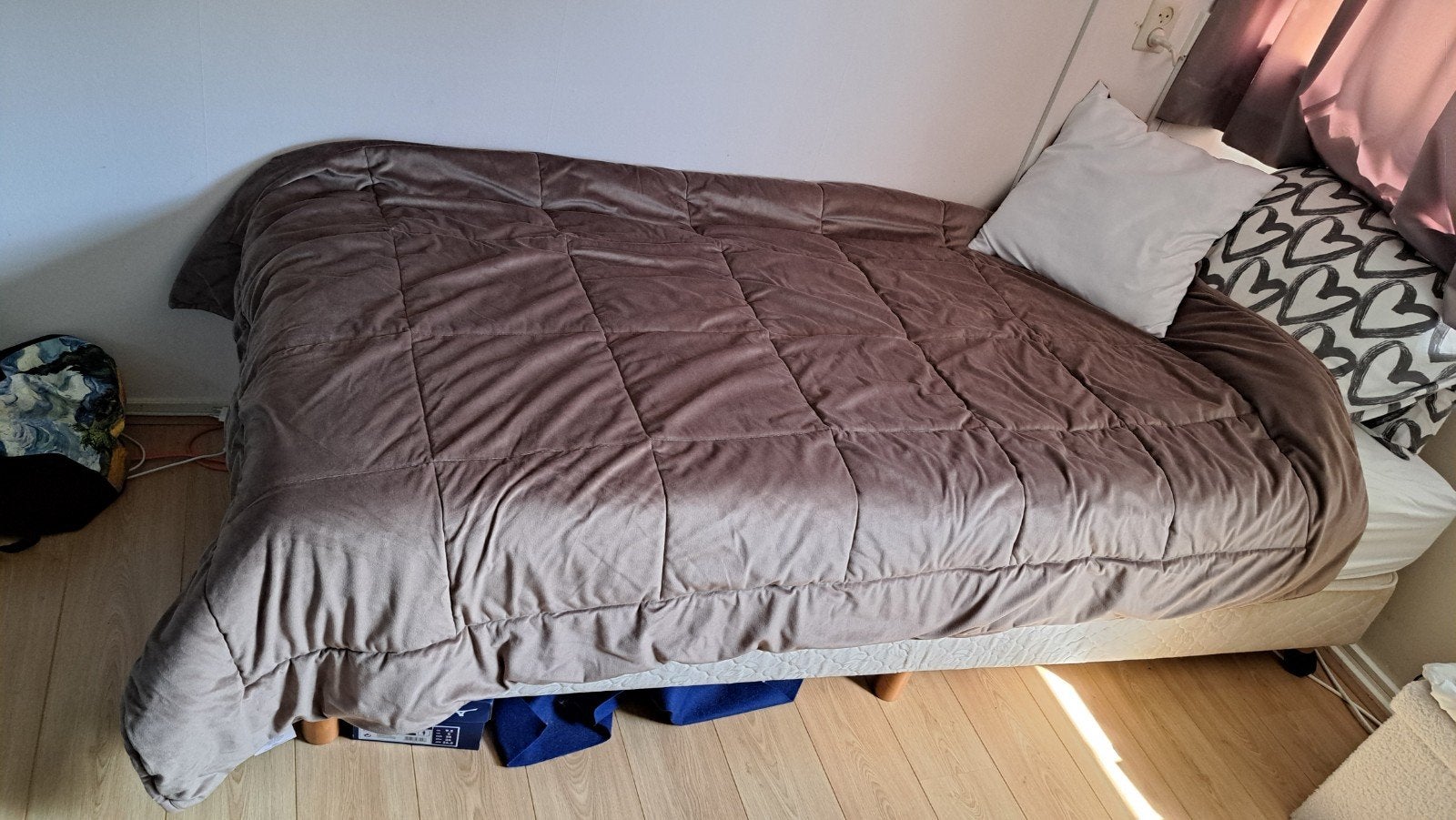 Boxspring inclusief matras 80x200cm, Gebruikt, Eenpersoons, Ophalen of Verzenden, 80 cm