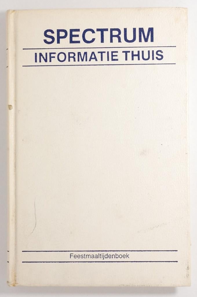 Feestmaaltijdenboek - Spectrum Informatie Thuis (1987), Verzenden, Gelezen