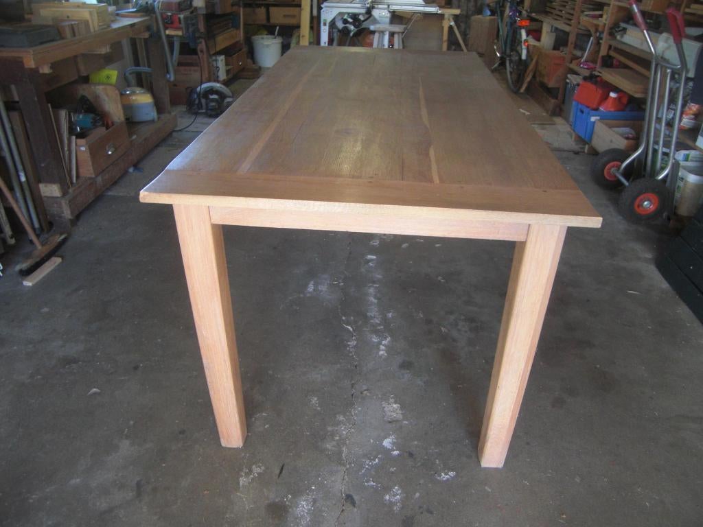 EIKEN TAFEL, Huis en Inrichting, Tafels | Eettafels, Ophalen, Gebruikt, Ambachtelijk meubelmakerswerk, Eikenhout