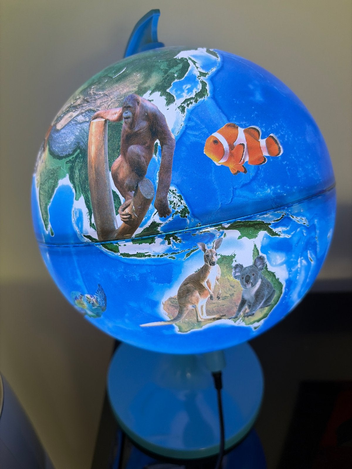 Freek Vonk wereldbol lamp - Een reis rond de wereld, Educatief, Kunststof, Nieuw, Ophalen of Verzenden