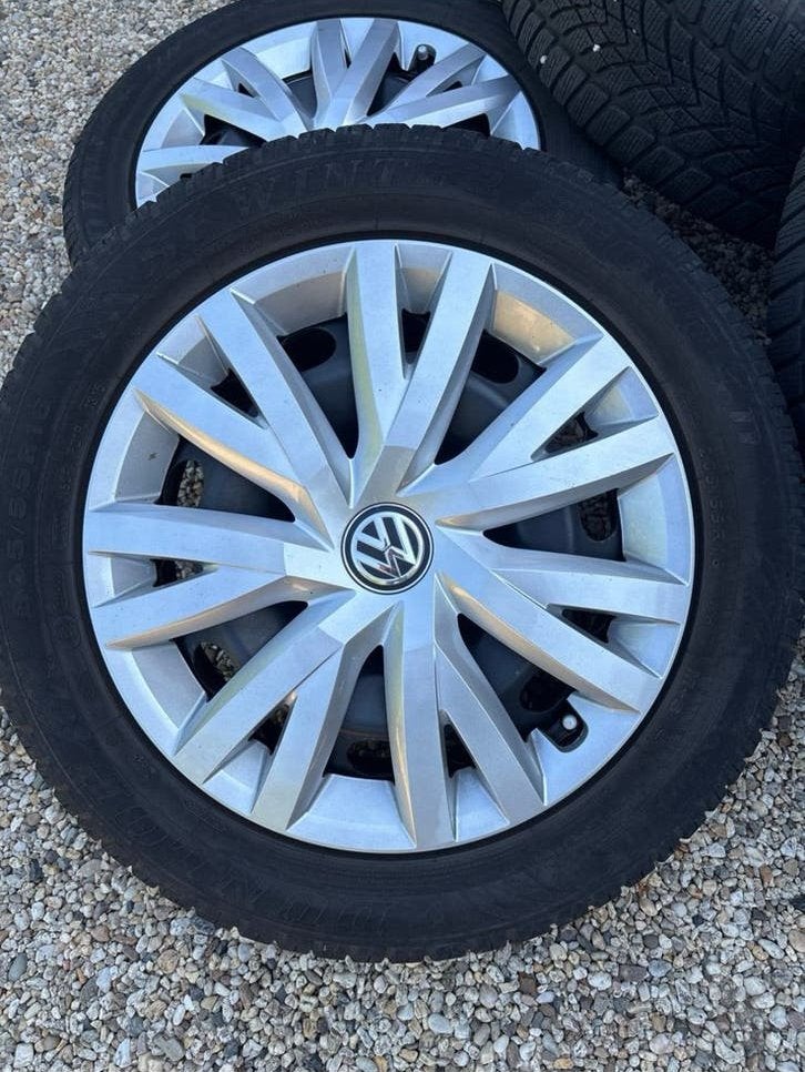 Vw velgen met winterbanden, Ophalen of Verzenden, Zo goed als nieuw