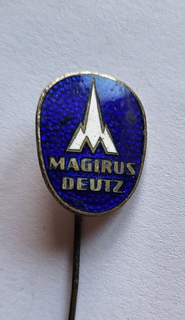 Magirus Deutz Vrachtwagen emaille speldje, Gebruikt, Niet vindbaar, Niet vindbaar, Speldje of Pin