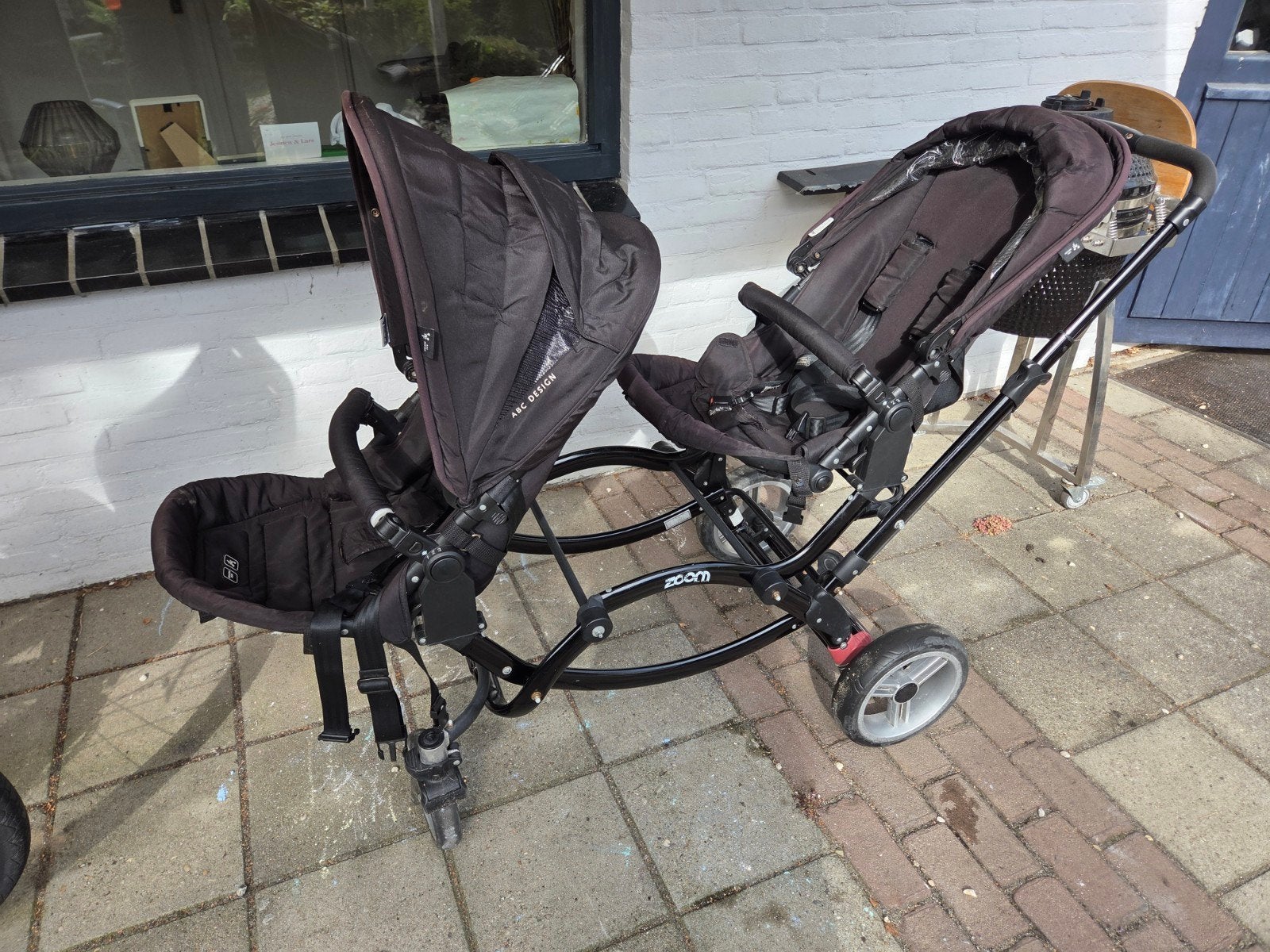 abc design kinderwagen tweeling, Ophalen of Verzenden, Gebruikt