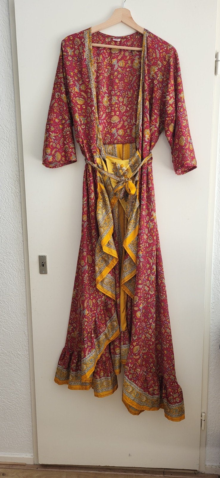 Boho wikkeljurk, Kleding | Dames, Overige typen, Maat 42/44 (L), Ophalen of Verzenden, Zo goed als nieuw