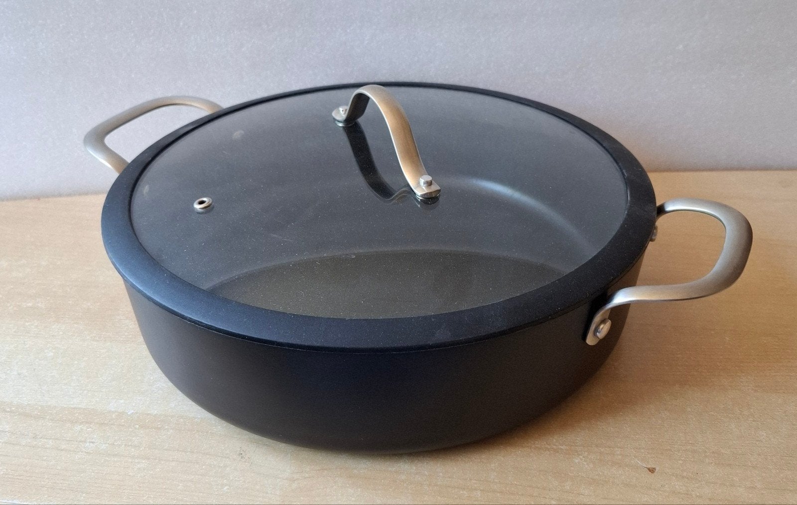 Brabantia hapjes - panpizzapan, Ophalen of Verzenden, Zo goed als nieuw, Rvs