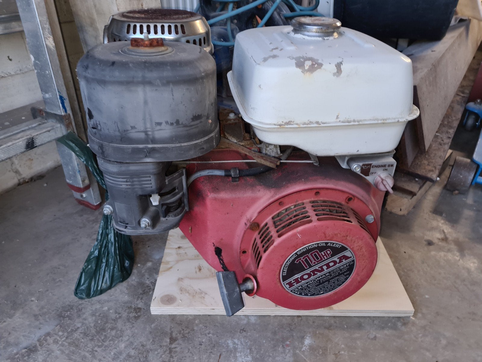 Honda GX340MAX 11.0HP Motor met poelie aandrijving., Ophalen, Gebruikt, Benzinemotor